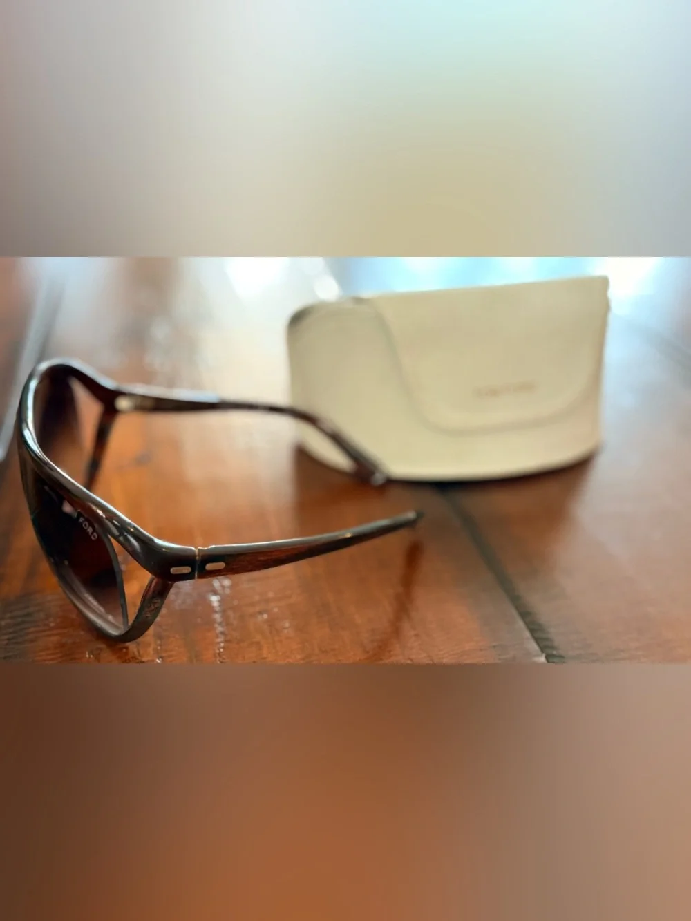 Tom Ford Tortoise Shell Sunglasses with Case